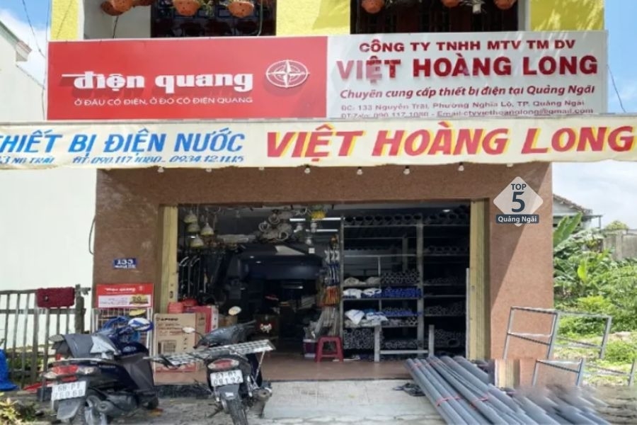 Cửa hàng thiết bị điện nước Quảng Ngãi Việt Hoàng Long