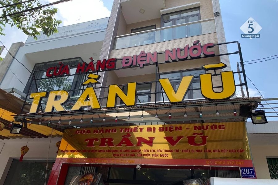 Cửa Hàng thiết bị điện nước Quảng Ngãi Trần Vũ